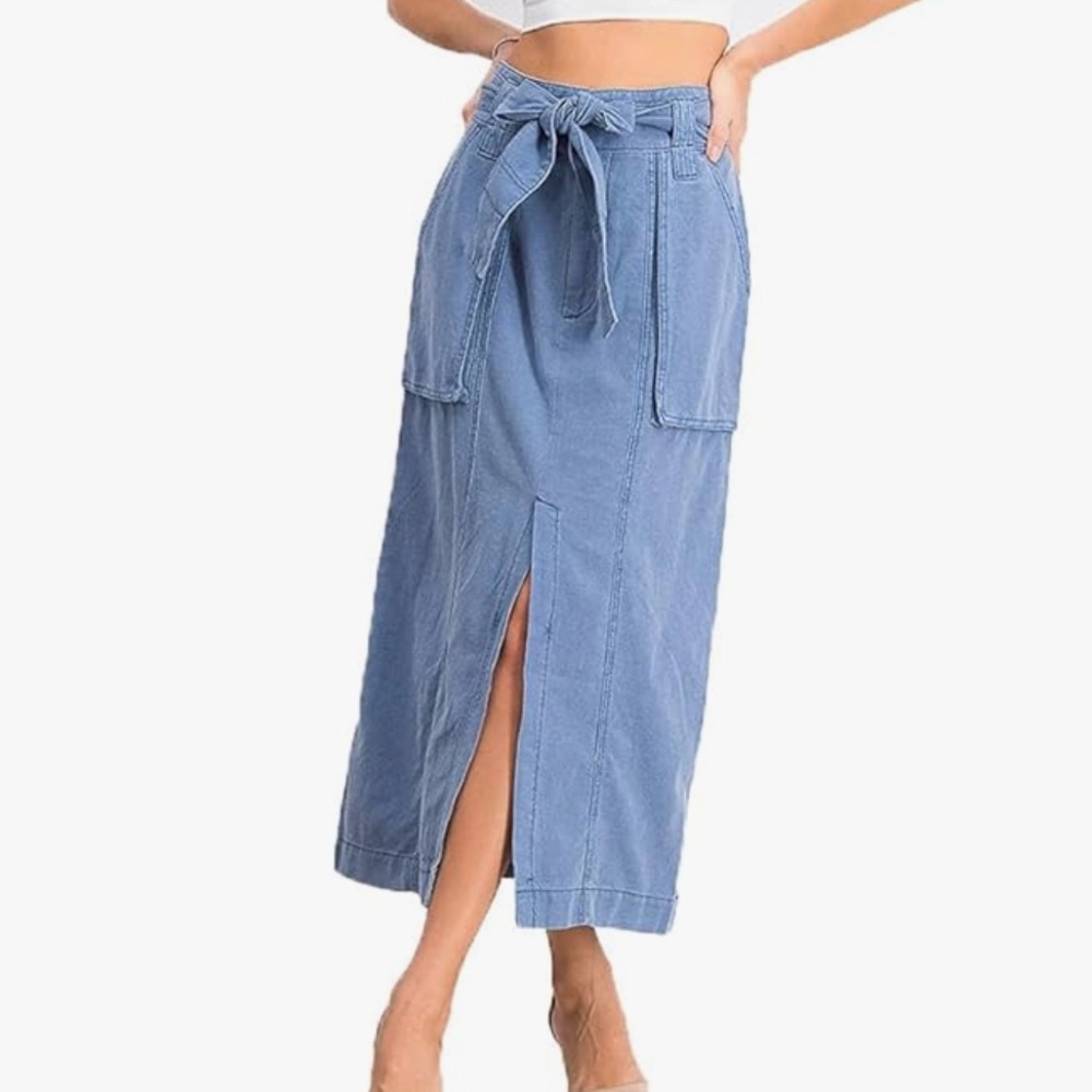 Free People Women's Catching Feelings Skirt in Blueberry Pie